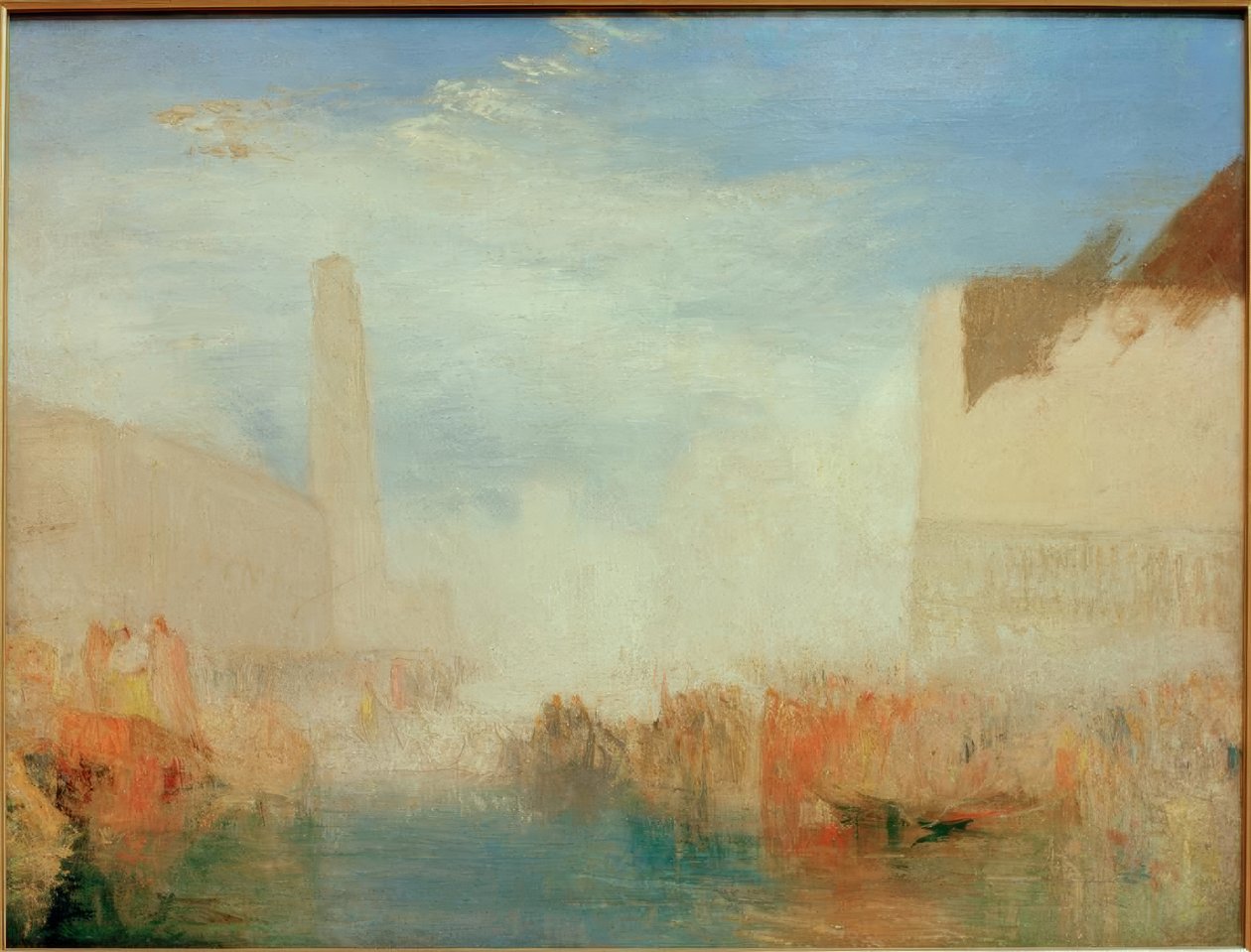 Venedig: Piazetta med ceremonien for dogens gifte af Joseph Mallord William Turner