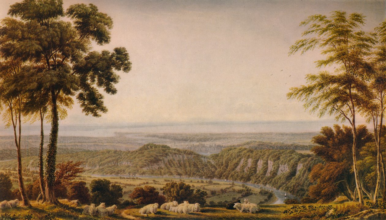 Udsigt fra Wyndd Cliff, nær Chepstow - Morning, c1820, 1938 af Joseph Mallord William Turner