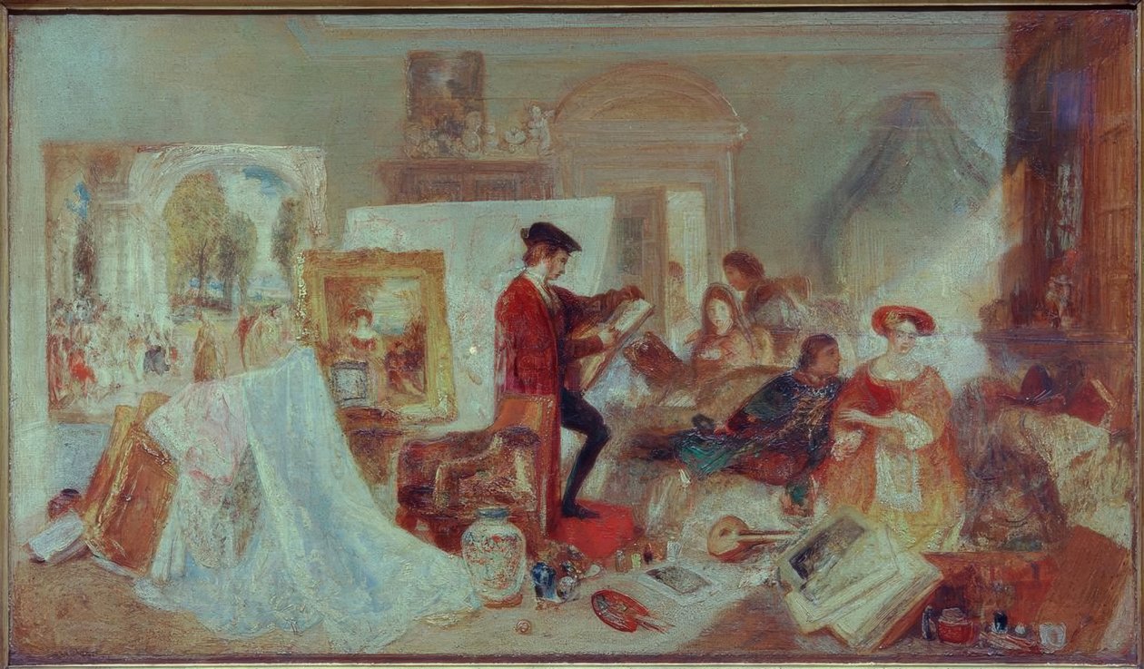 Watteau -undersøgelse efter Fresnoys regler af Joseph Mallord William Turner