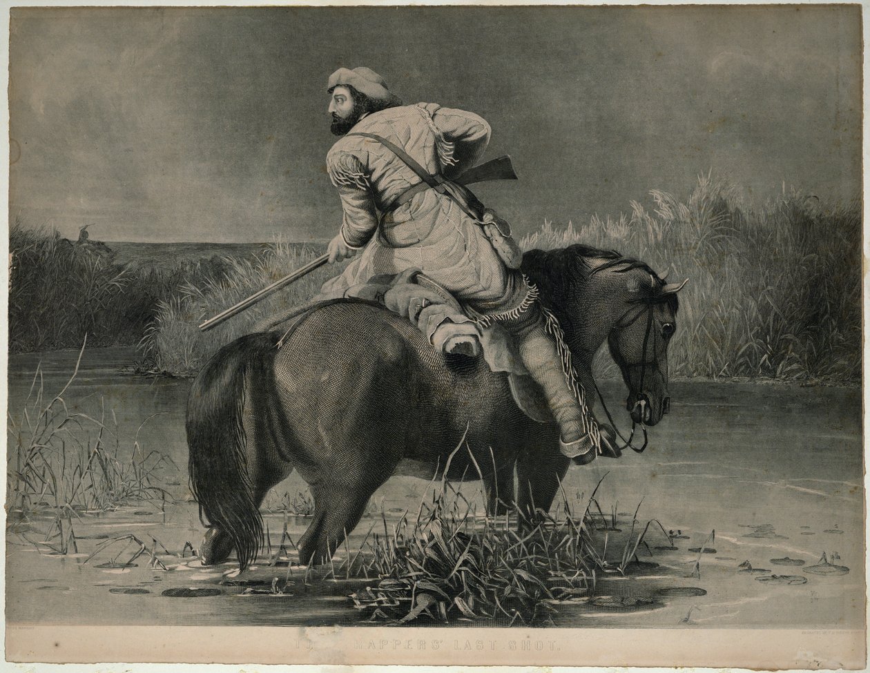 Trappernes sidste skud (litografi) af William Tylee Ranney