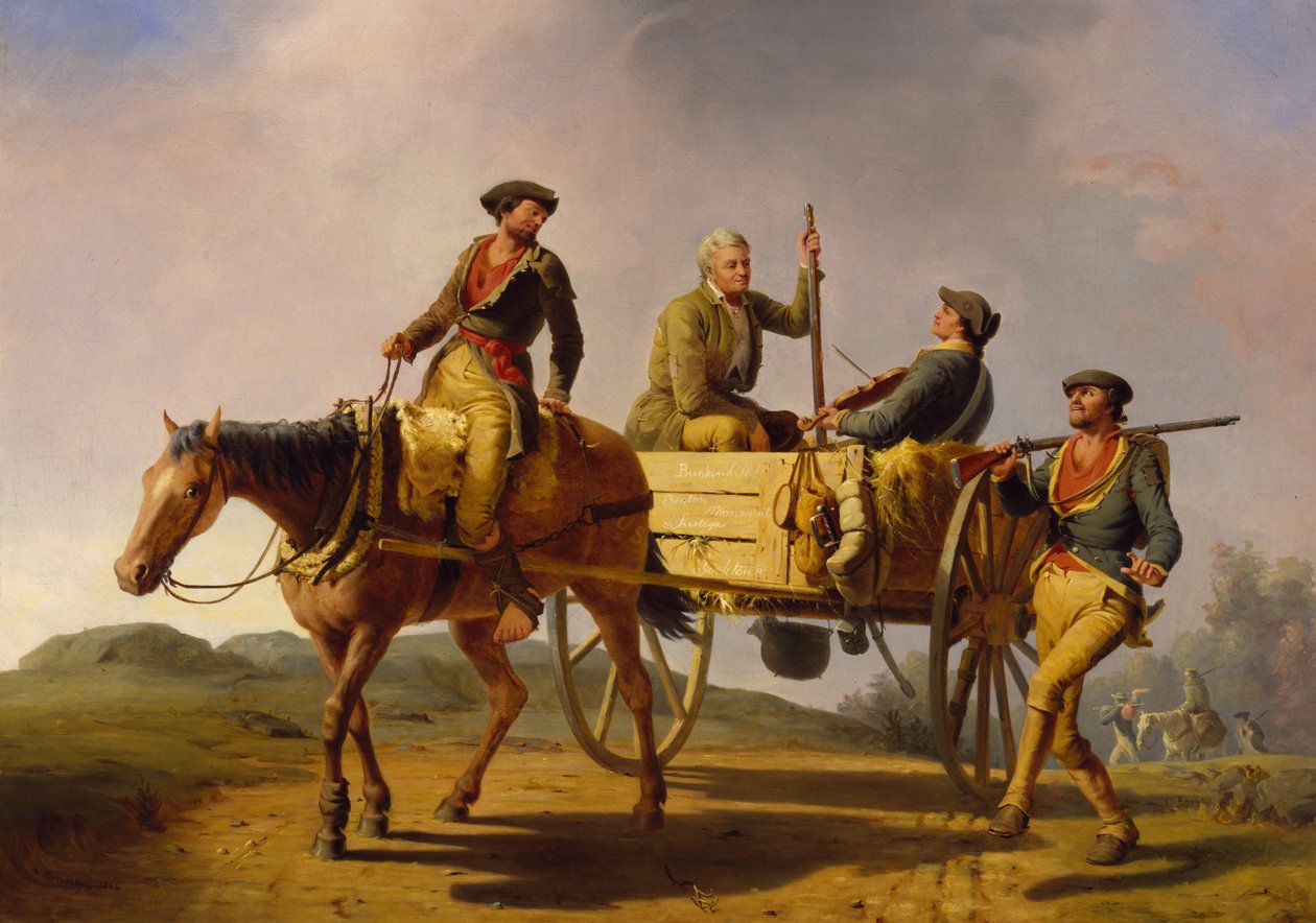 Veteraner fra 1776 vender tilbage fra krigen af William Tylee Ranney
