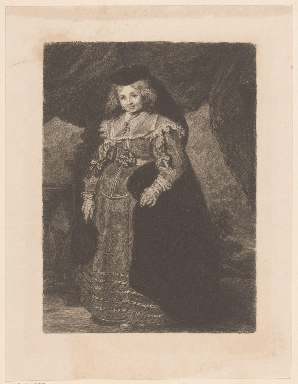 Portret van Emerentia van Beresteyn af William Unger