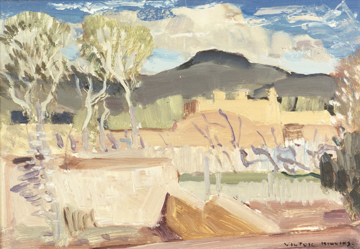 Taos (olie om bord) af William Victor Higgins