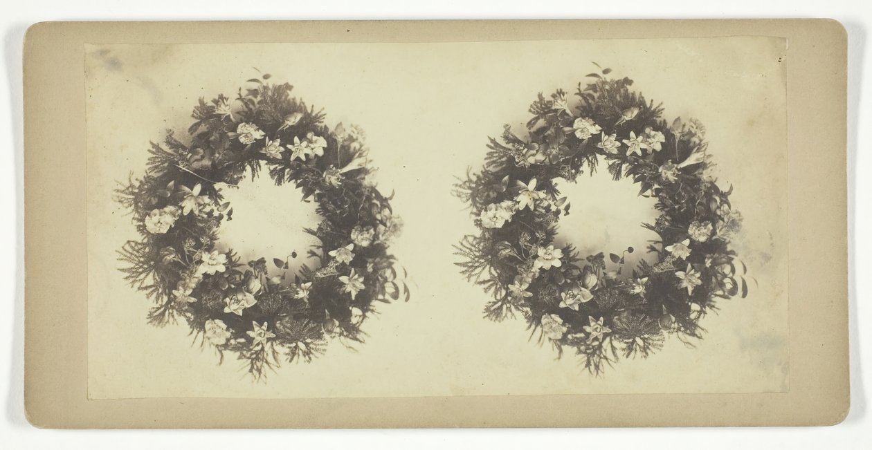 Uden titel [krans], midten af 1800-tallet. af William W. Culver