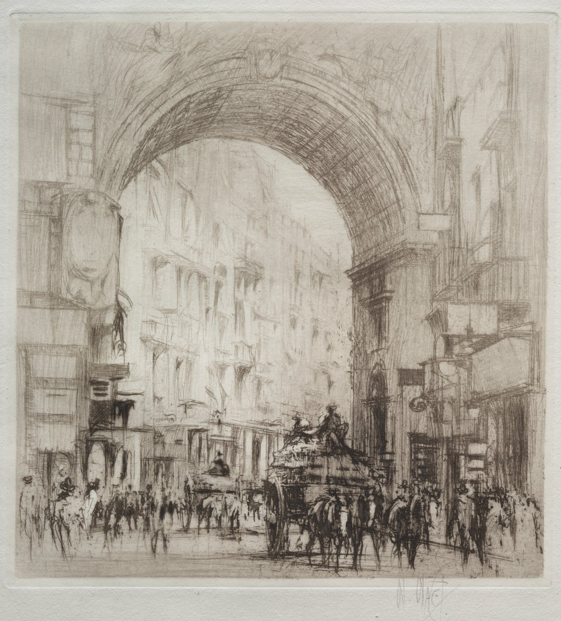 San Carlo Arch, Napoli af William Walcot
