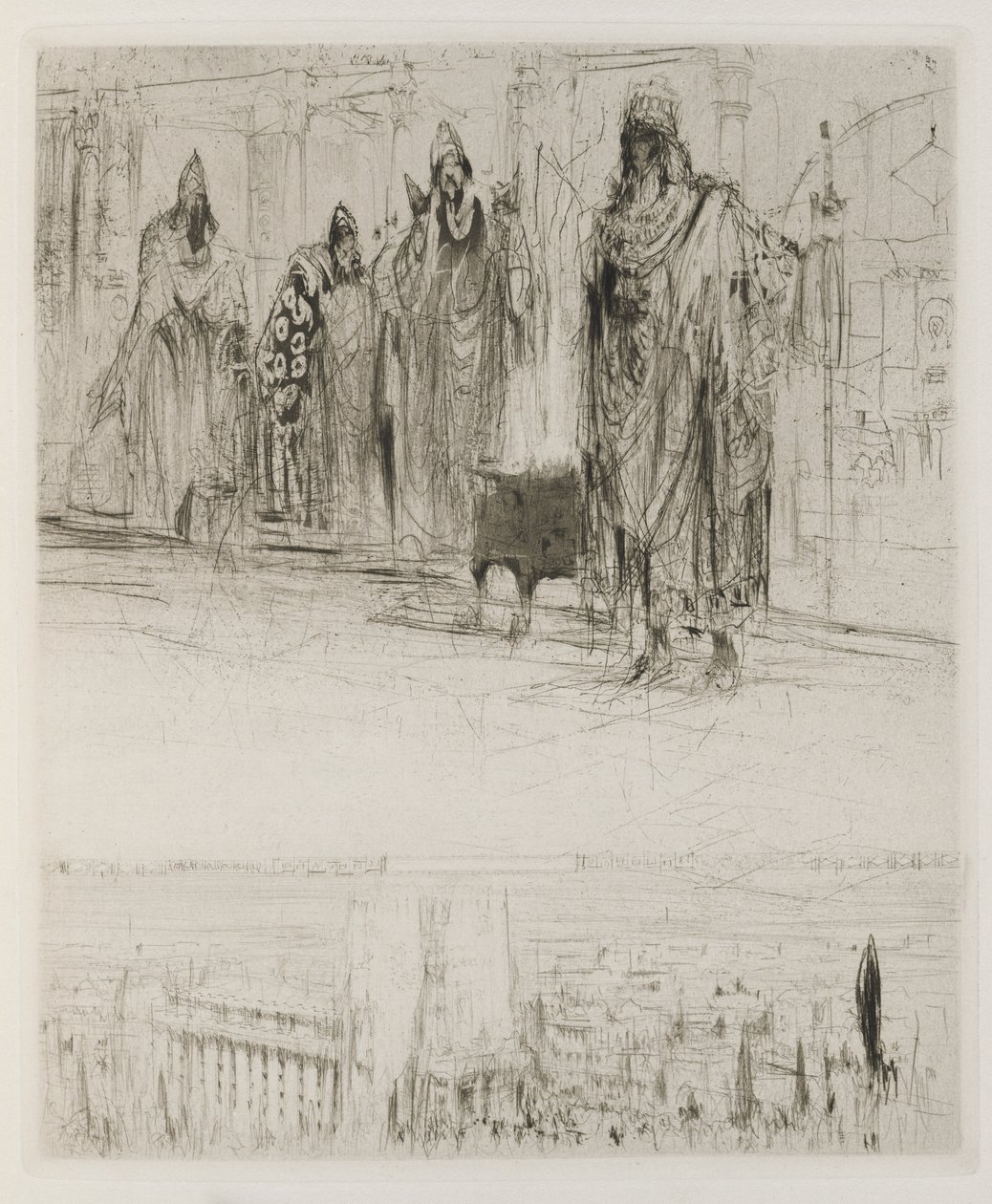 Herodias: Side 13, tetrarken blev ventet af adskillige galilæere, skriftlærdes mester, chefen for landforvalteren, lederen af saltminerne og en jøde fra Babylon, der kommanderede sine tropper på hest af William Walcot