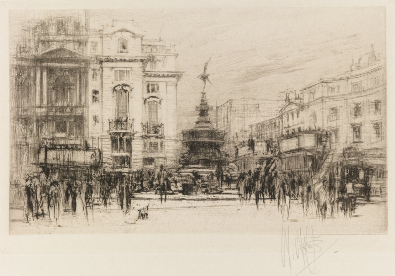 London Set: Piccadilly Circus (med Criterion Theatre) af William Walcot