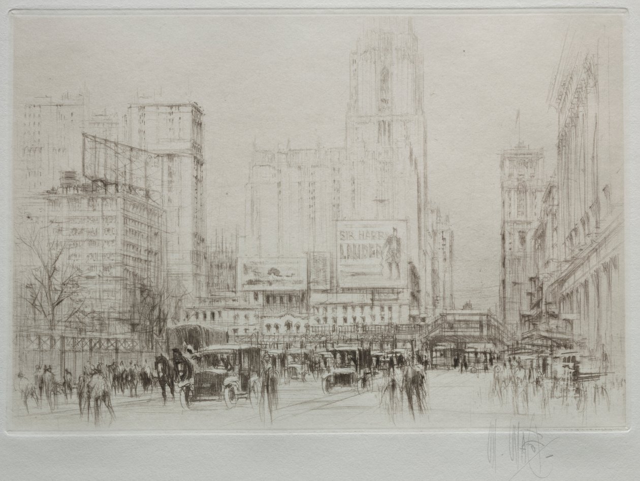 New York City: 42nd Street af William Walcot