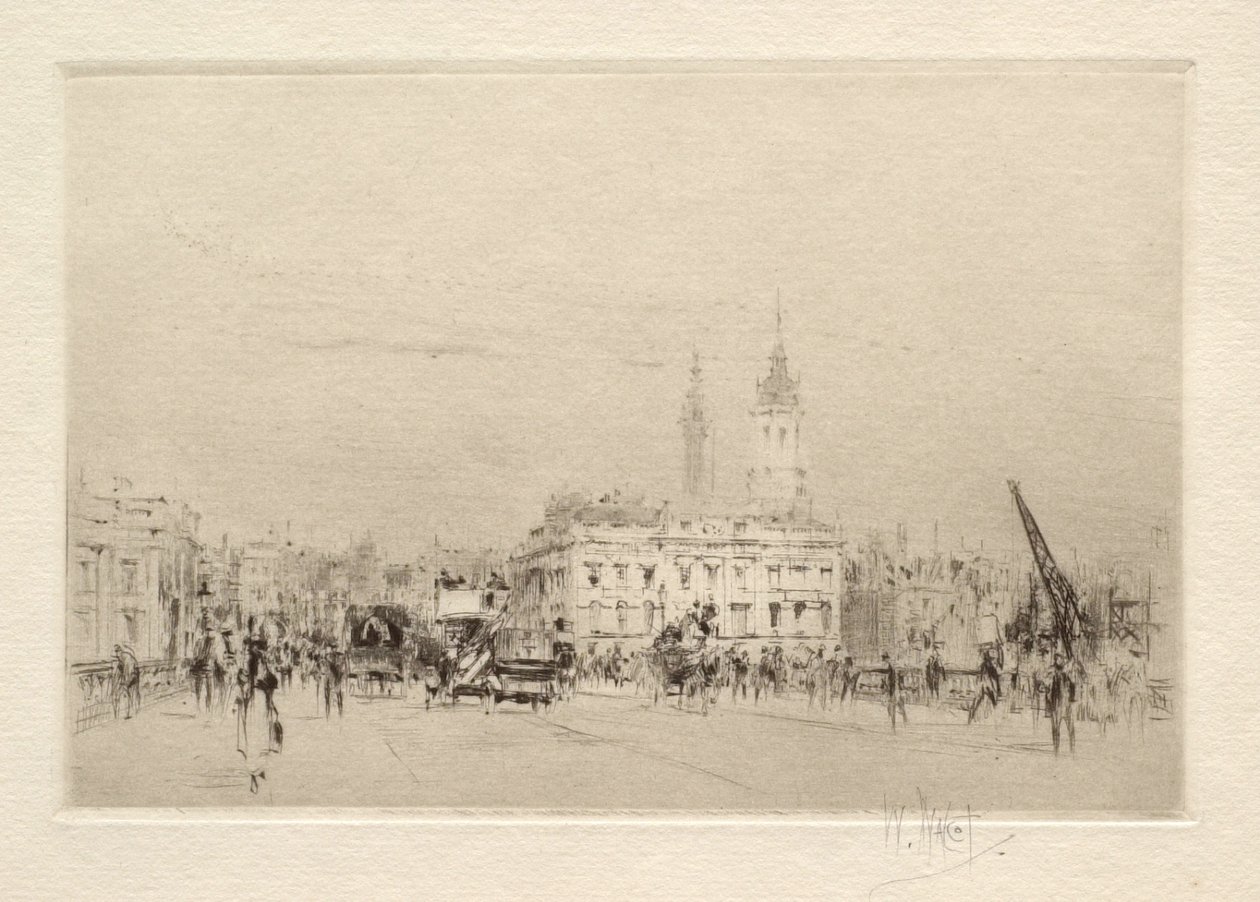 På London Bridge af William Walcot