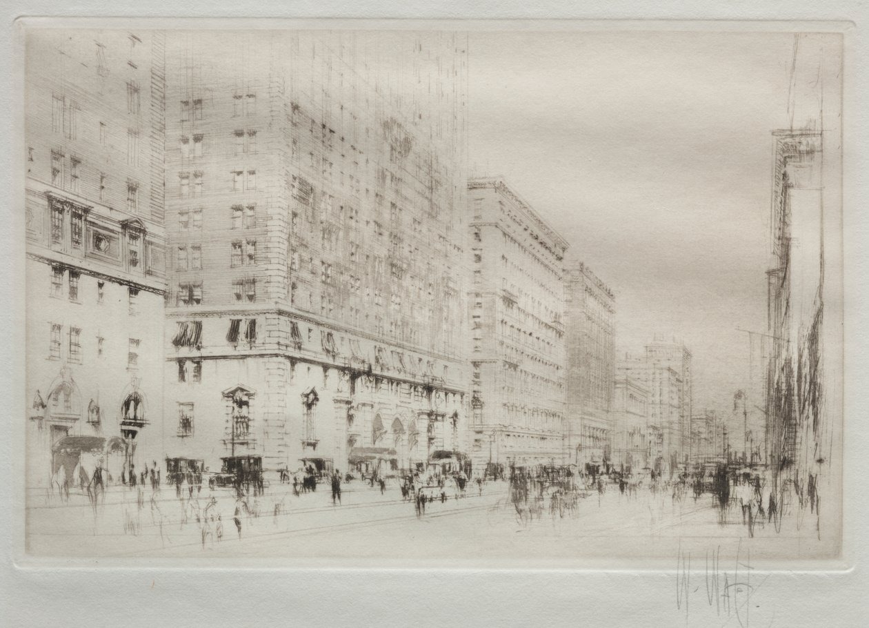 Park Avenue, New York af William Walcot