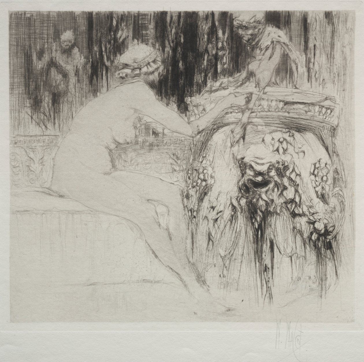 Bacchanten og den unge faun af William Walcot