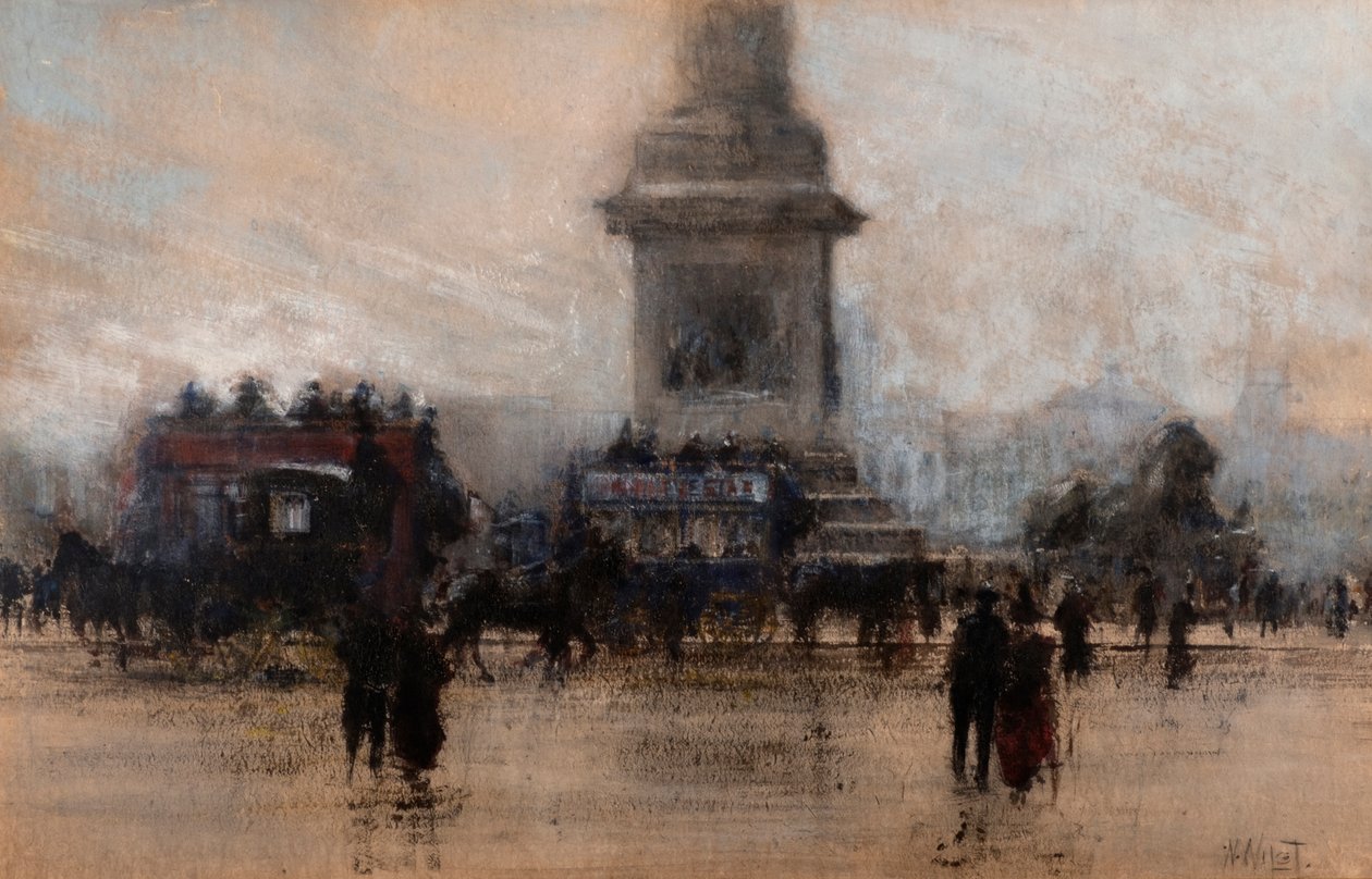 Trafalgar Square (akvarel) af William Walcot