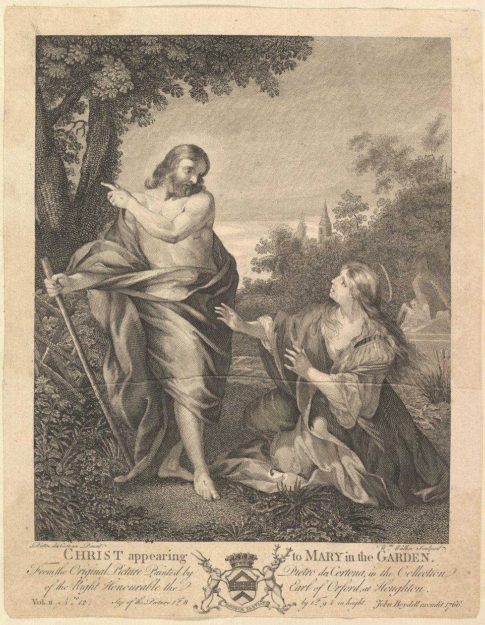 Kristus viser sig for Maria i haven, før 1766. af William Walker