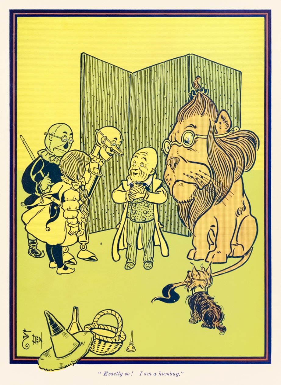 Præcis sådan! I am a humbug. fra The Wonderful Wizard of Oz af L. Frank Baum af William Wallace Denslow