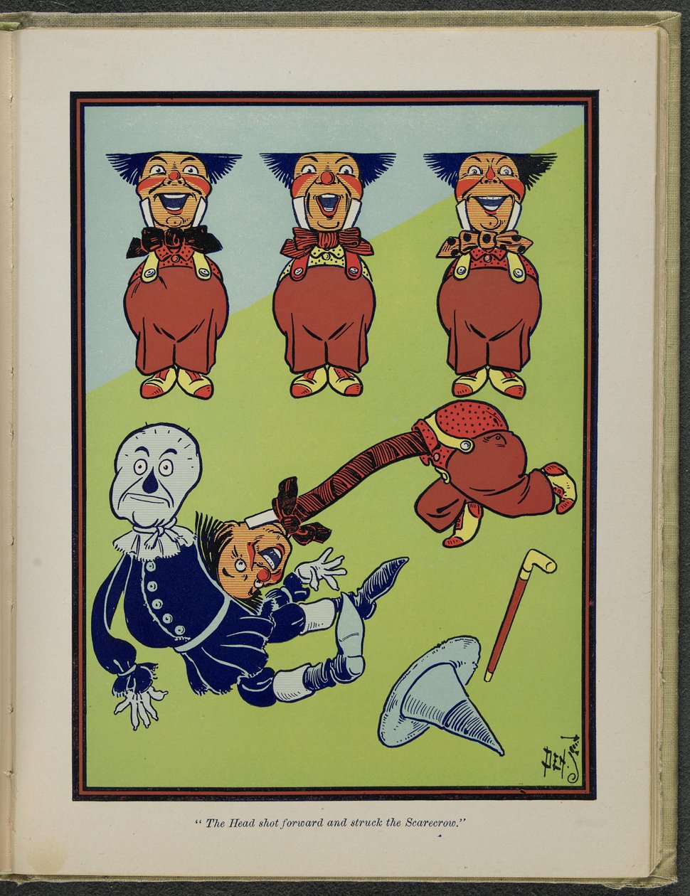 Illustration fra "Den vidunderlige troldmand fra Oz" af Lyman Frank Baum af William Wallace Denslow