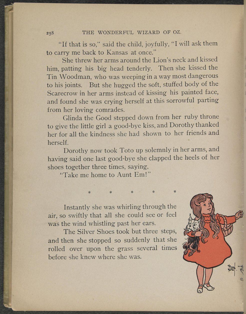 Illustration fra "Den vidunderlige troldmand fra Oz" af Lyman Frank Baum af William Wallace Denslow