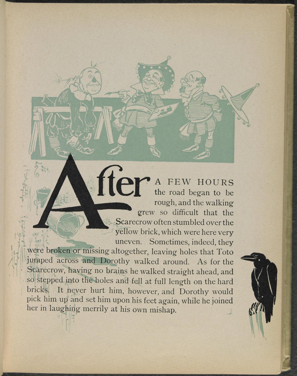 Illustration fra "Den vidunderlige troldmand fra Oz" af Lyman Frank Baum af William Wallace Denslow