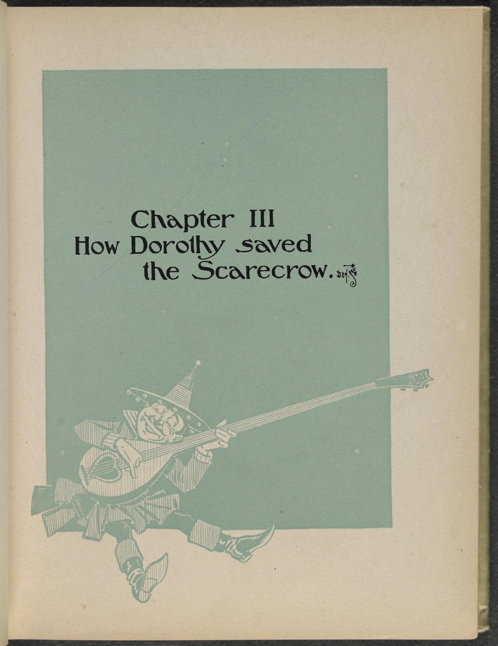 Illustration fra "Den vidunderlige troldmand fra Oz" af Lyman Frank Baum af William Wallace Denslow