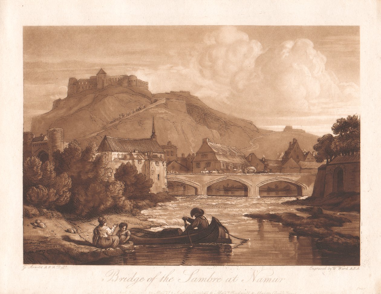 Samberbroen ved Namur af William Ward
