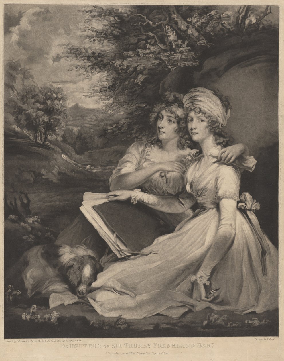 Sir Thomas Franklands døtre af William Ward