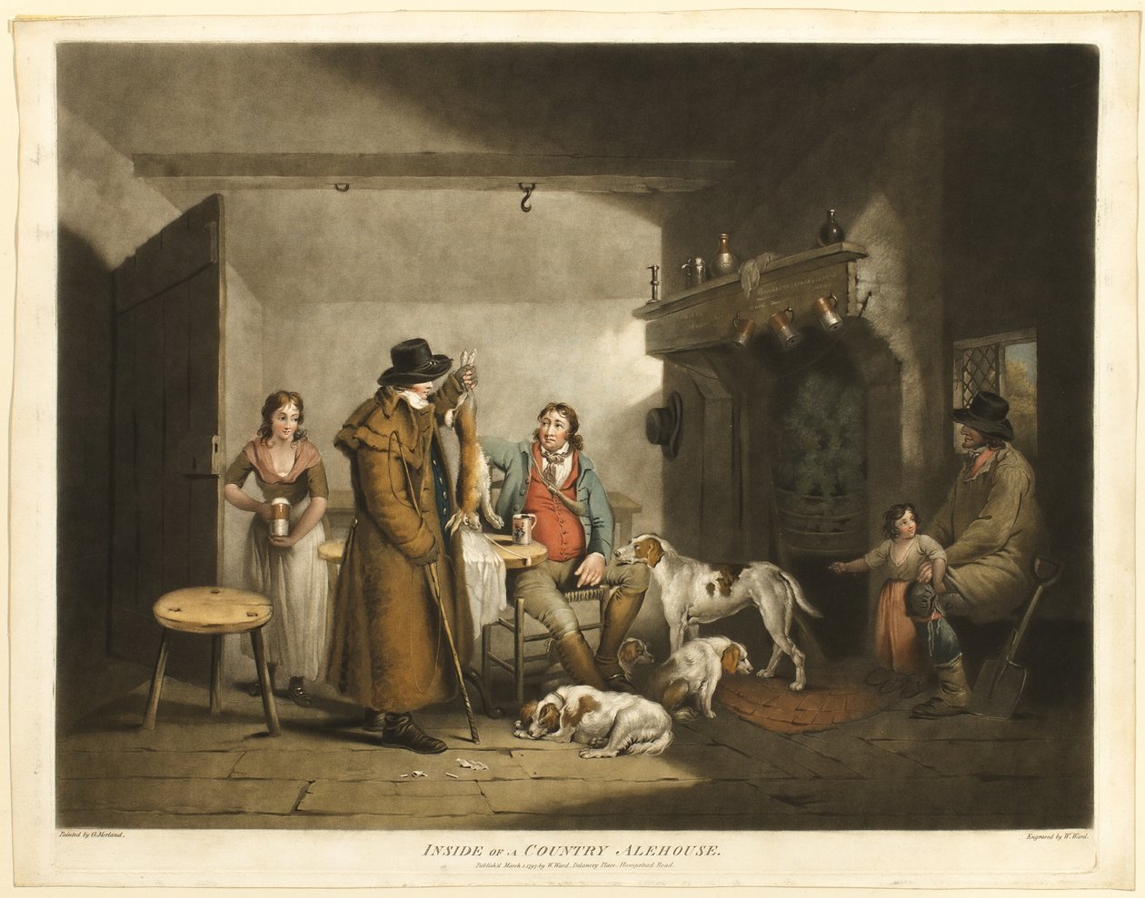 Inde i en Country Alehouse af William Ward