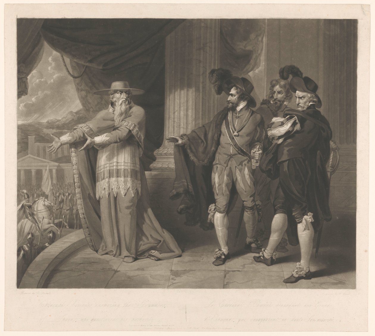 Kardinaal Francisco Jiménez de Cisneros en spanske edellieden Kardinal Ximenes besvarede Spaniens Grandees, der satte spørgsmålstegn ved hans autoritet af William Ward