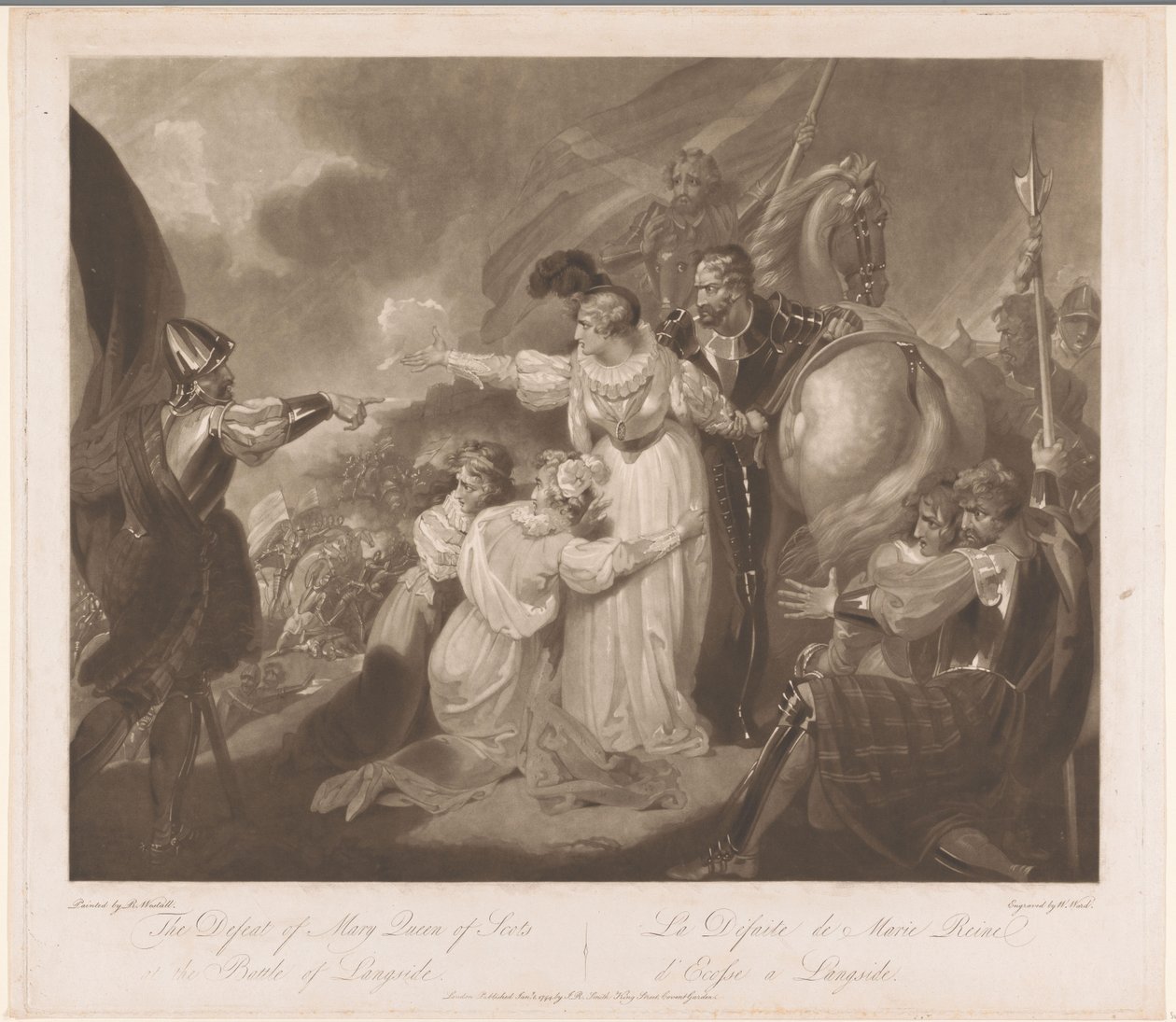 Mary, dronning af Skotland, besejrede i slaget ved Langside Marys nederlag, Queen of Scots i slaget ved Langside / La Défaite de Marie Reine d