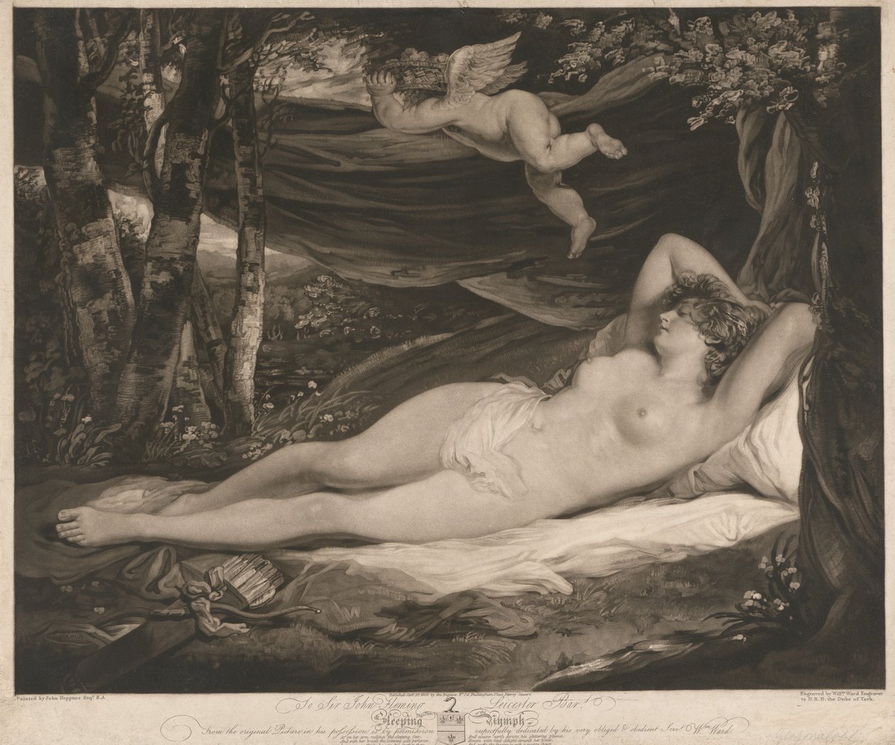 Den sovende nymfe af William Ward
