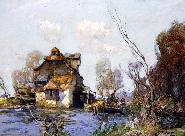 Gammel Mølle på Ouse af William Watt Milne