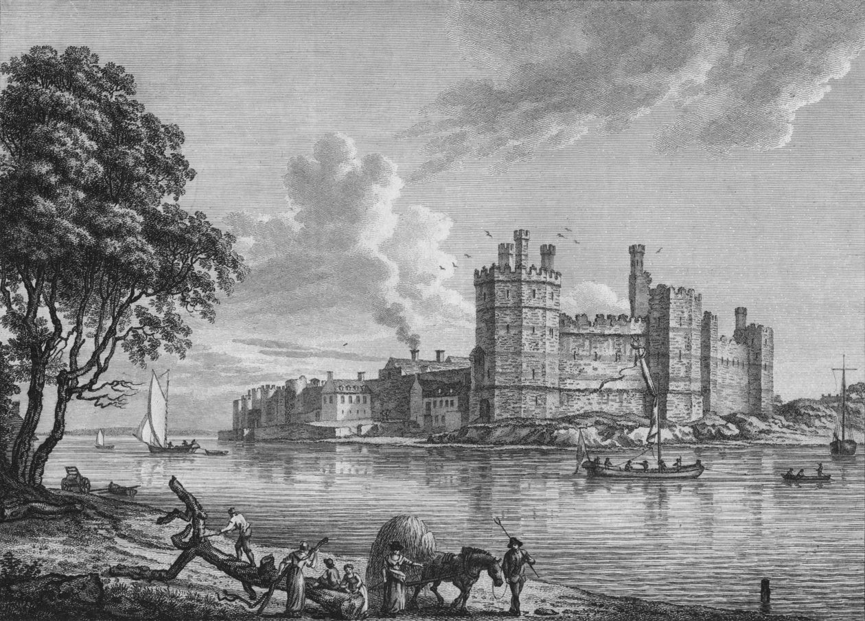 Caernarvon Slot, 1778 af William Watts