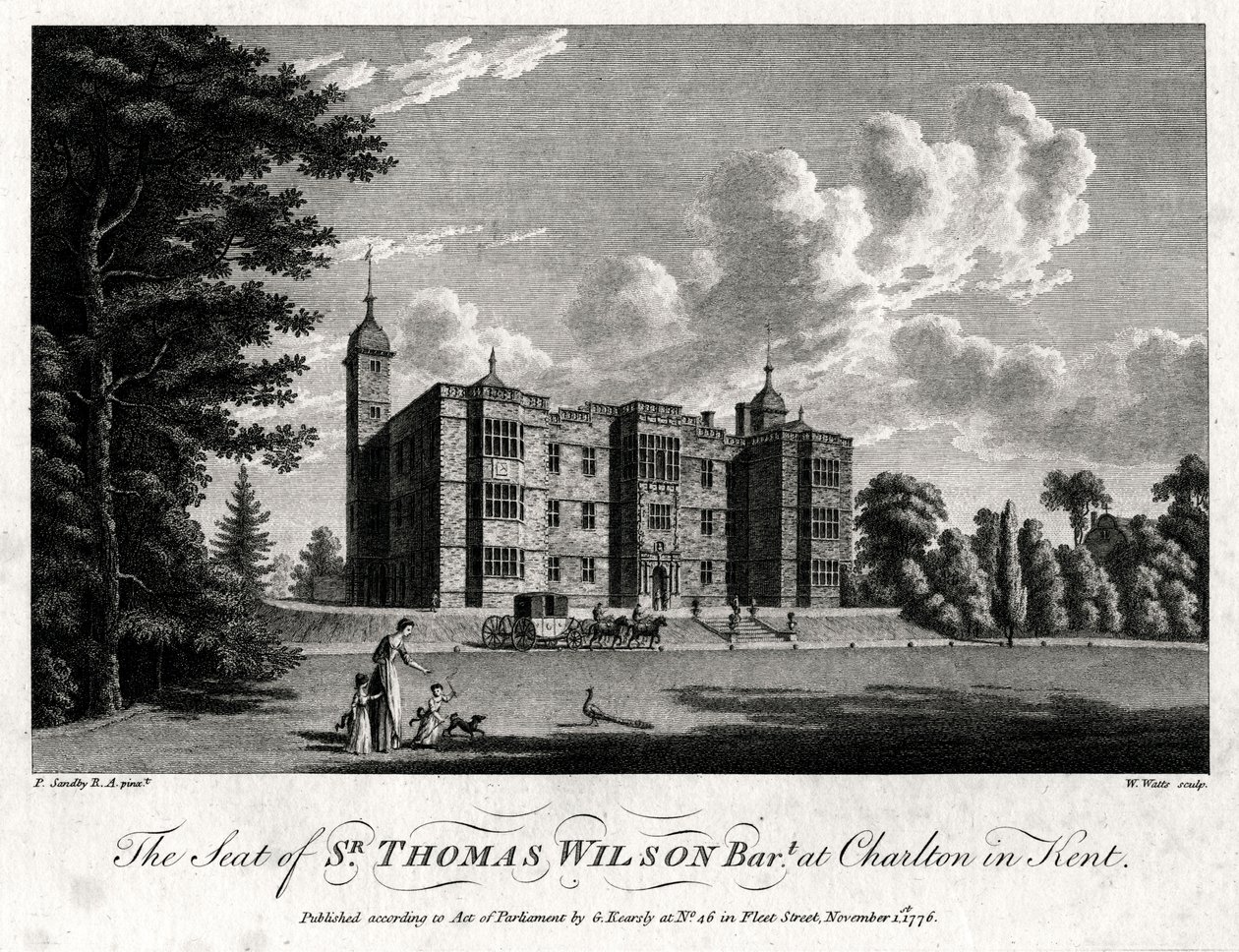 Sædet for Sir Thomas Wilson Bart i Charlton i Kent, 1776 af William Watts