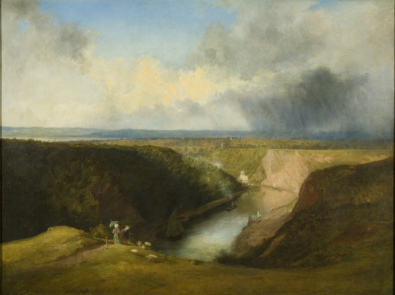 View of the Avon Gorge from Observatory Hill, c.1830dani af William West