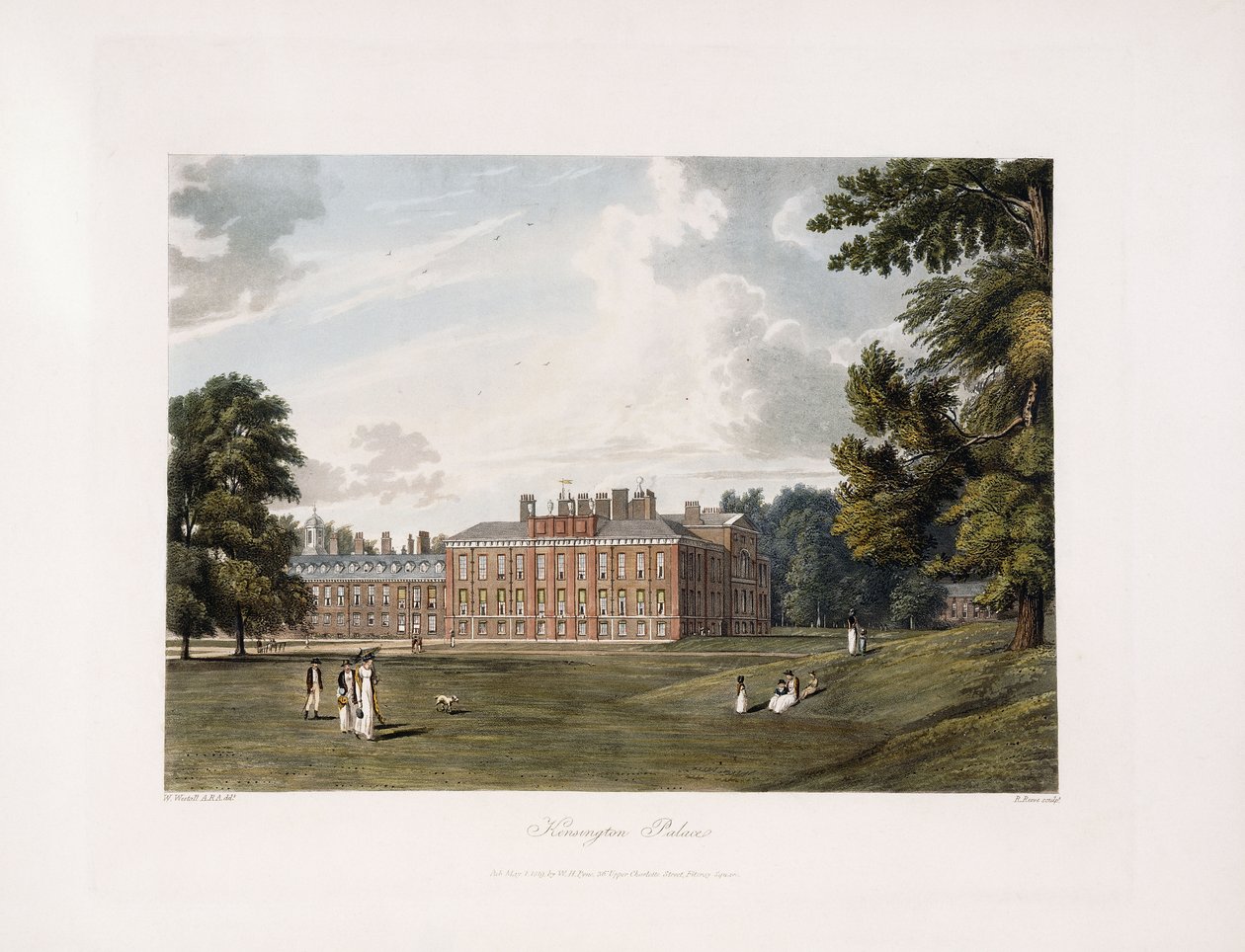 Kensington Palace, 1819 af William Westall