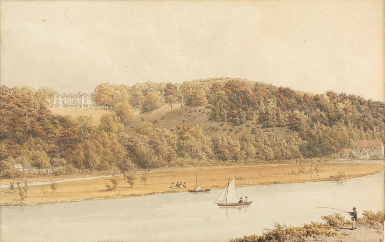 Park Place, Henley on Thames af William Westall