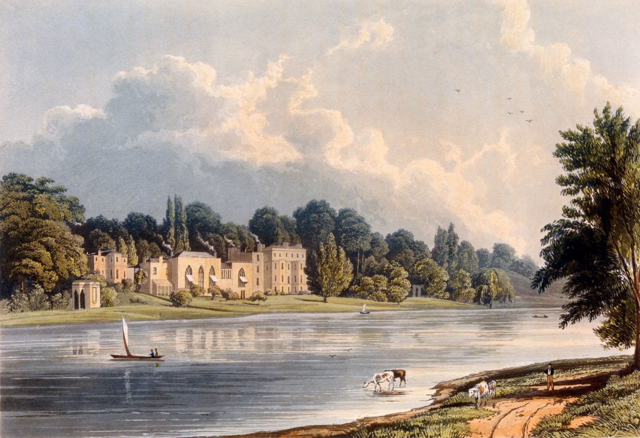 Pavens villa i Twickenham, 1828 af William Westall