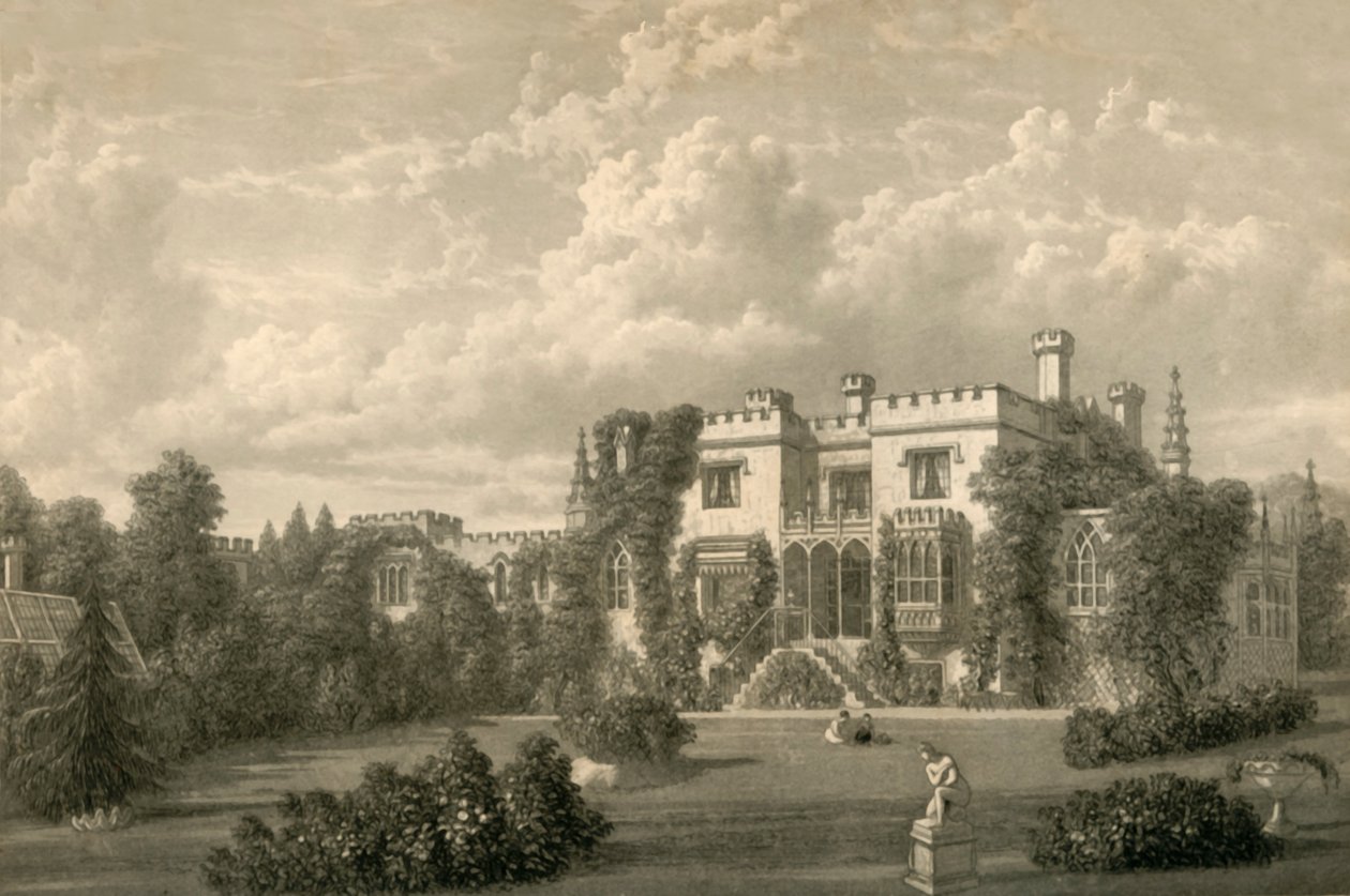 Saxonbury Lodge, 1835. af William Westall