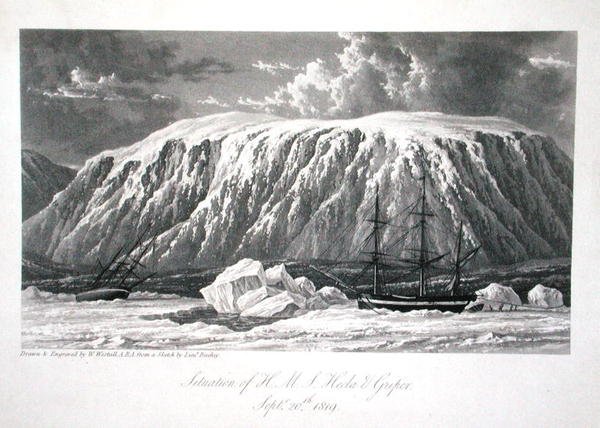 Situationen for H.M.S. Hecla & Griper, 20. september 1819, fra 