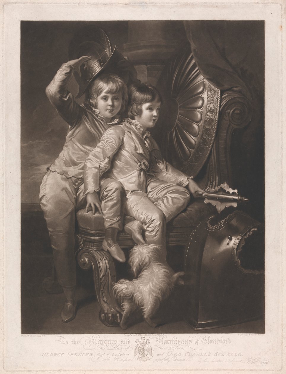 George Spencer, jarl af Sunderland og Lord Charles Spencer af William Whiston Barney