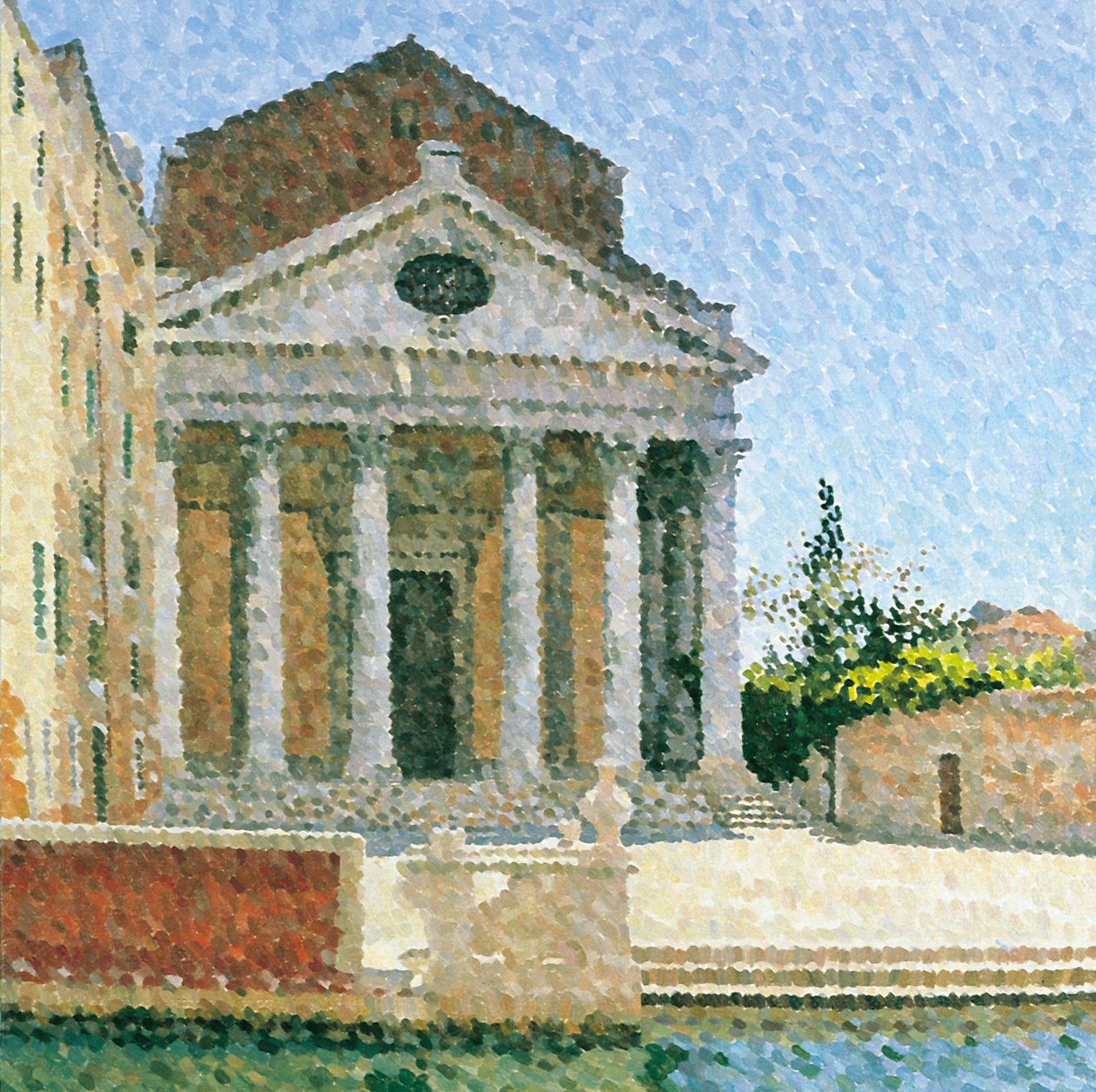 San Nicola dei Tolentini, Venedig, 2001 (Olie på lærred) af William Wilkins