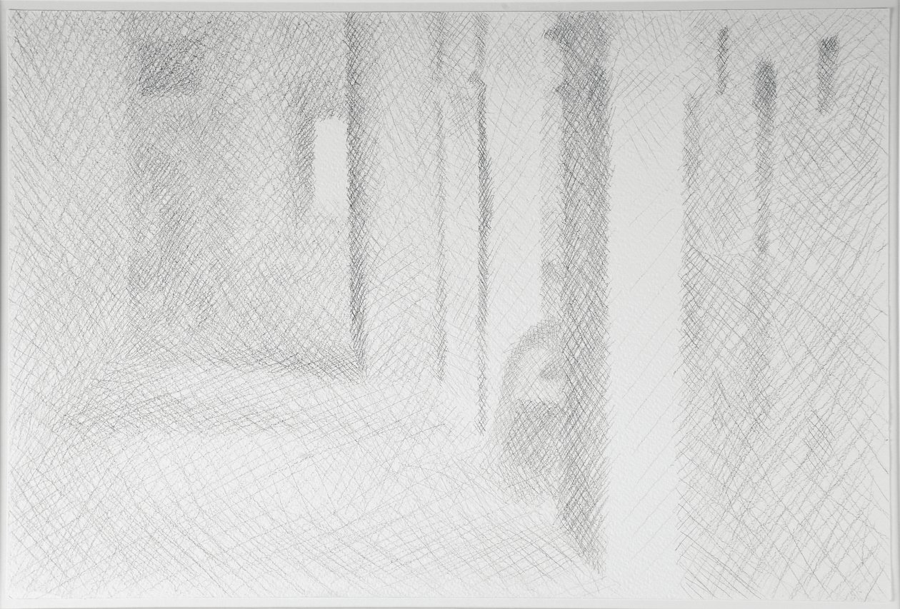 Sotoportego Salviati, Venedig, 2009 (blyant på papir) af William Wilkins