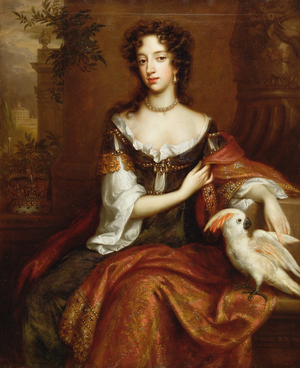 Maria af Modena (1658-1718), ca. 1685 af William Wissing or Wissmig