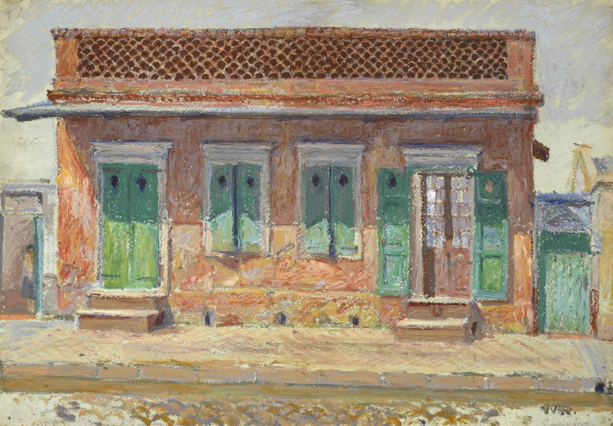 Hus på Dumaine Street, New Orleans, ca. 1904 af William Woodward