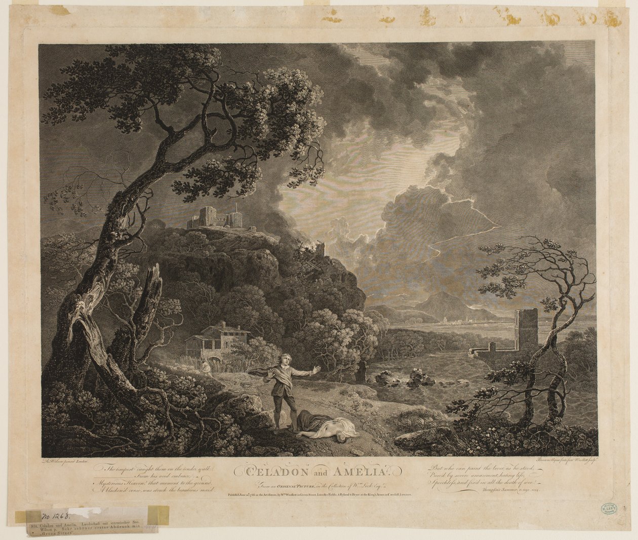 Celadon og Amelia af William Woollett