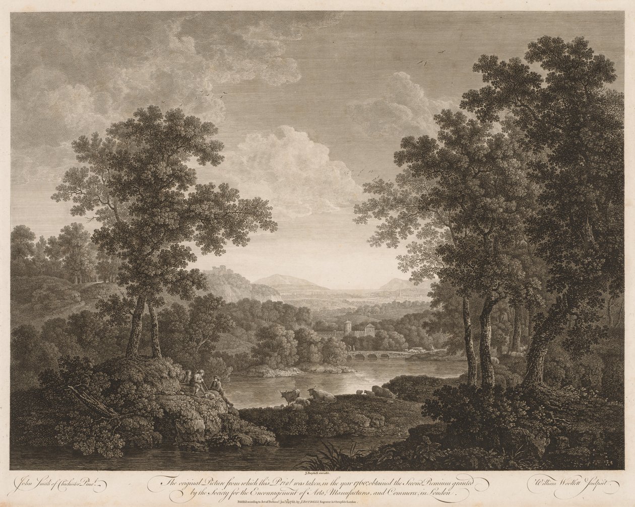 Landskab af William Woollett