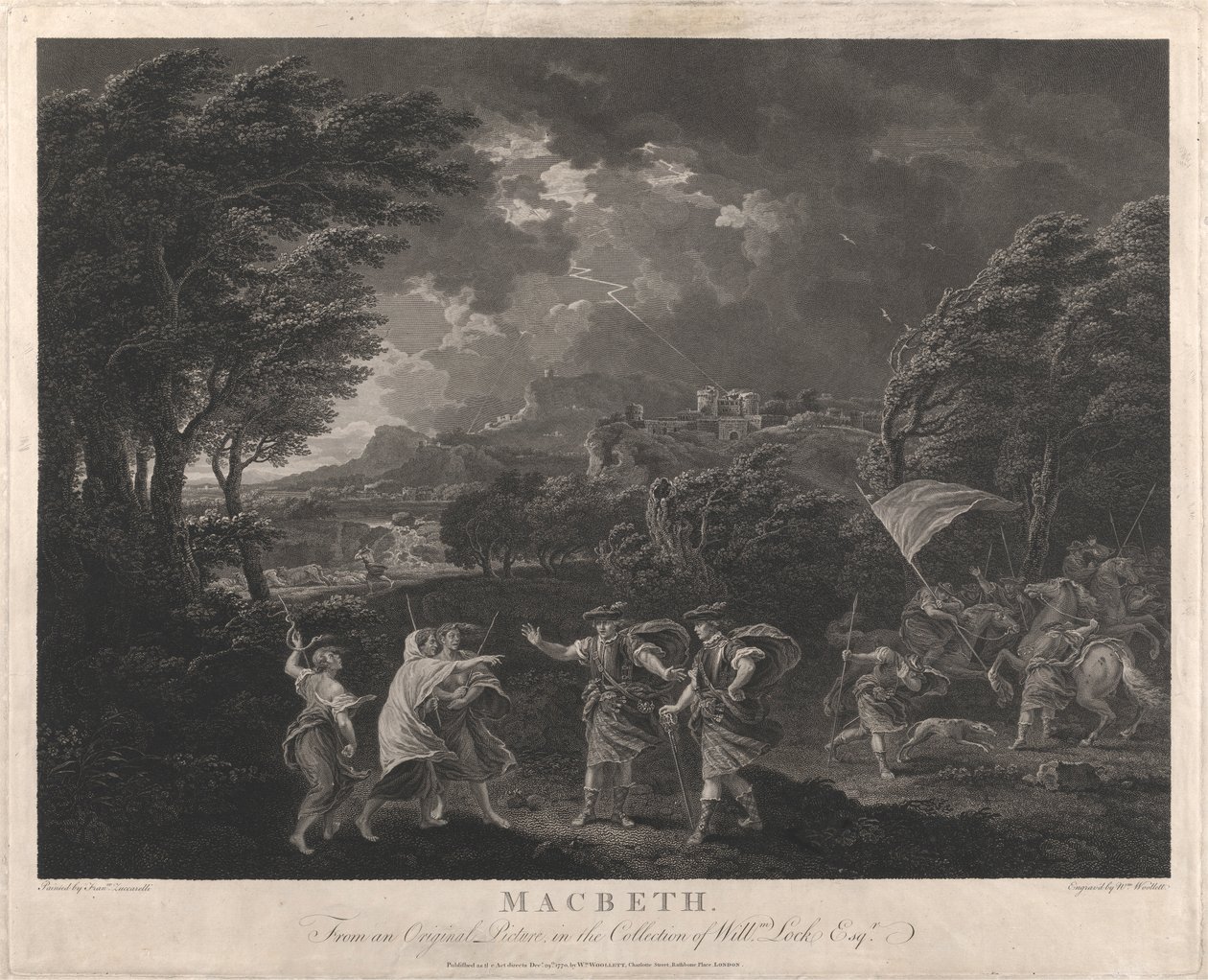 Macbeth og heksene af William Woollett
