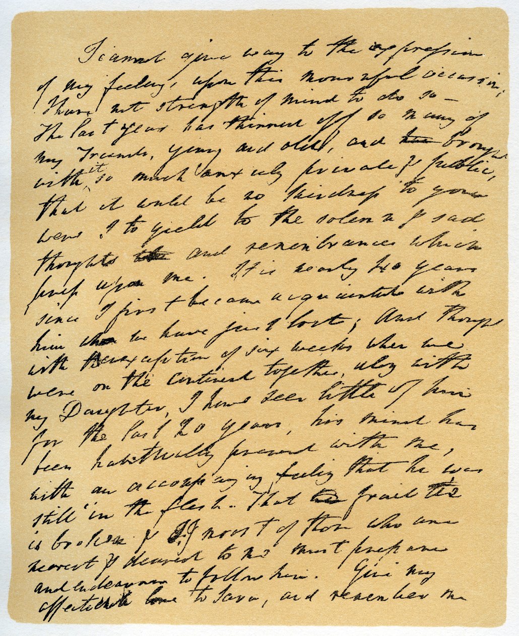 Brev fra William Wordsworth om Samuel Taylor Coleridges død den 29. juli 1834. af William Wordsworth