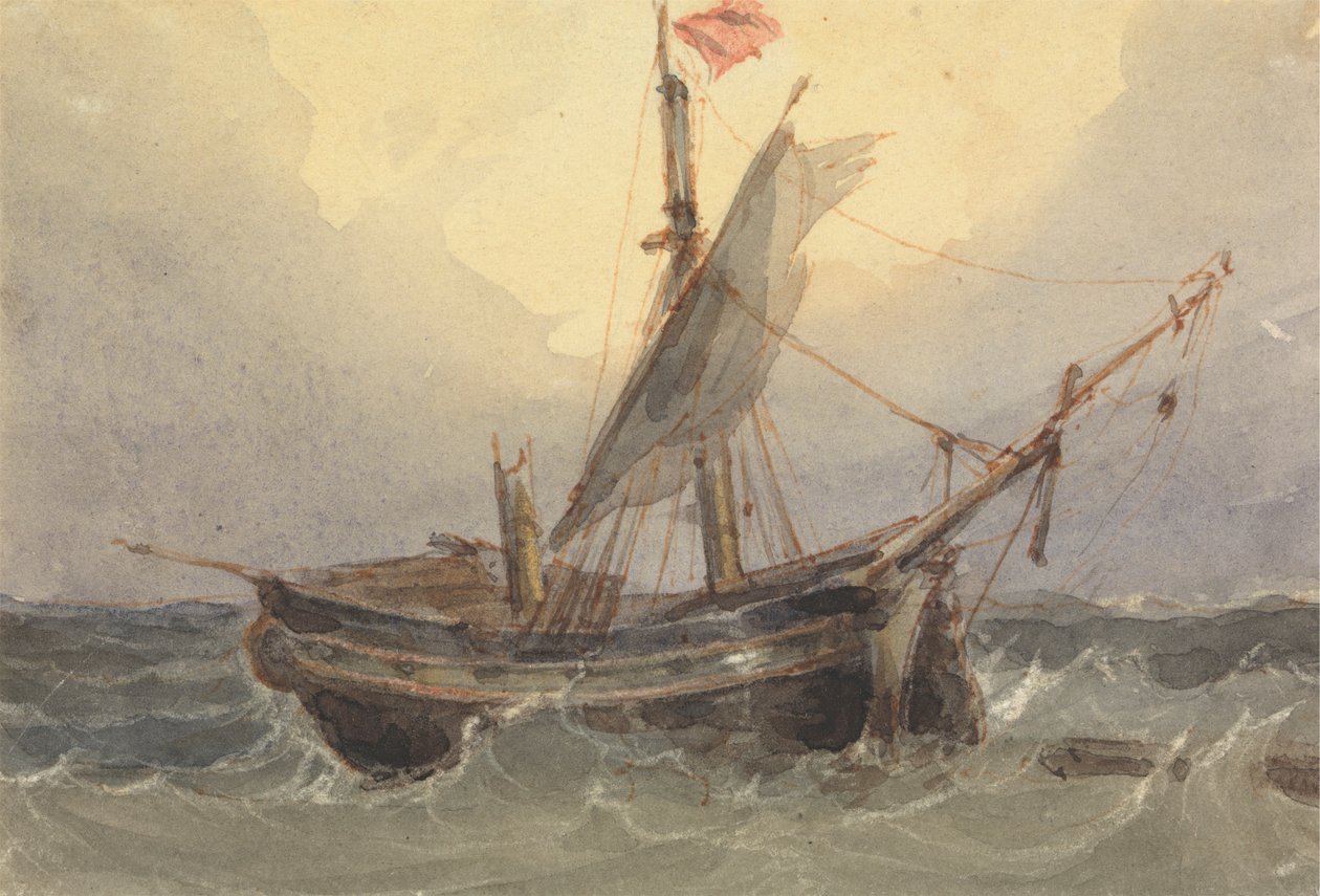 Skib til søs af William Wyld