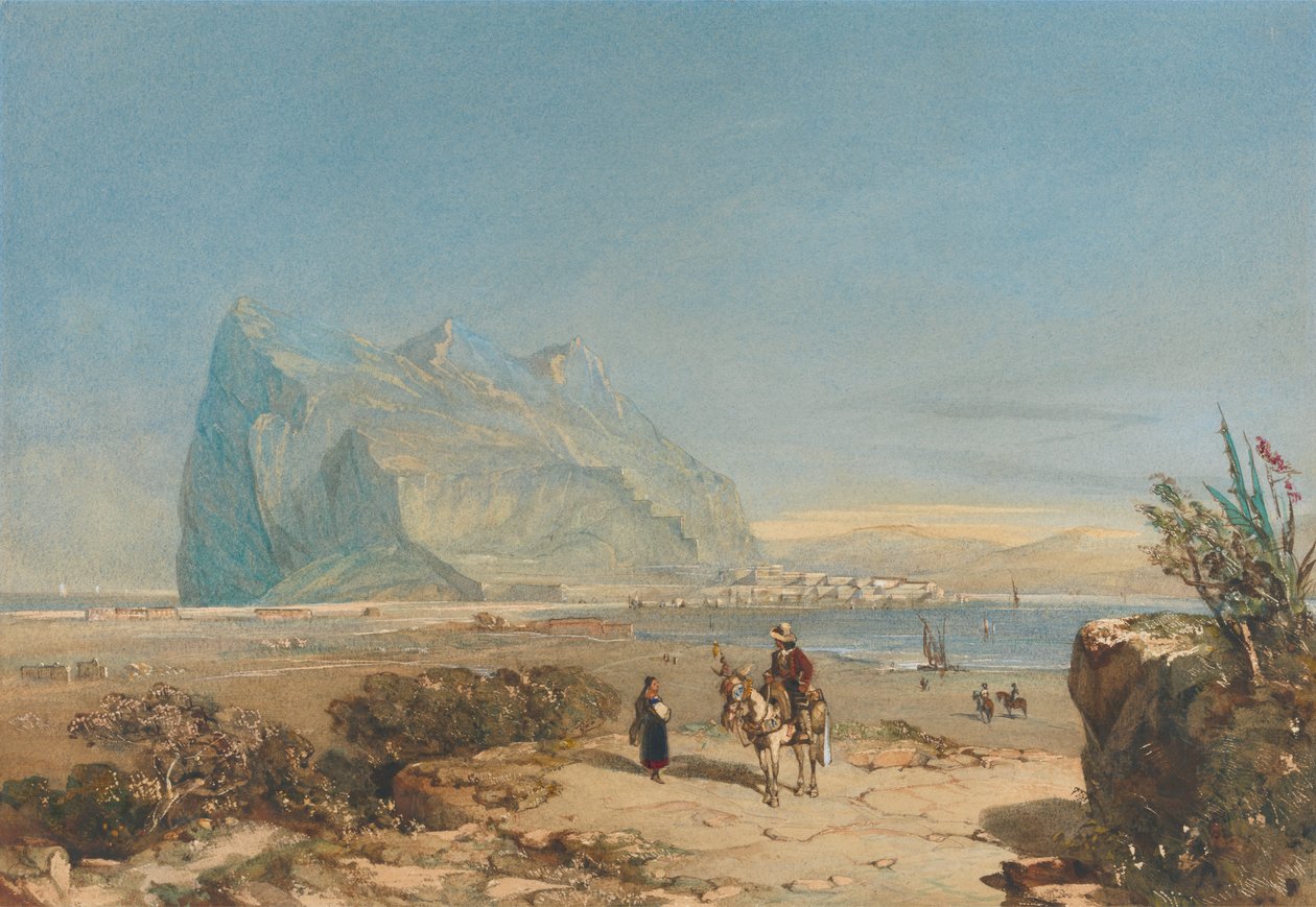 Udsigt over Gibraltar af William Wyld