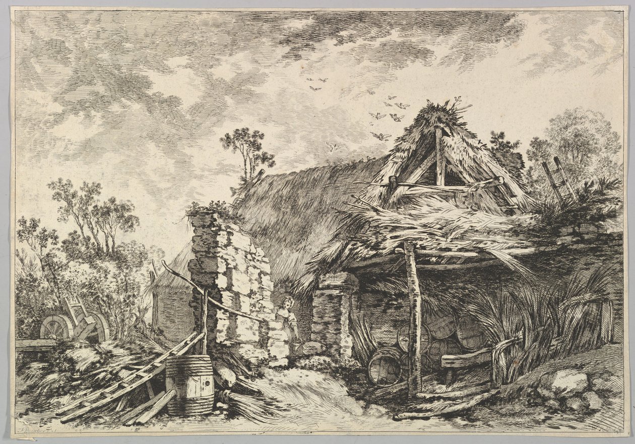 Kvinde, der bærer en spand. af William Wynne Ryland