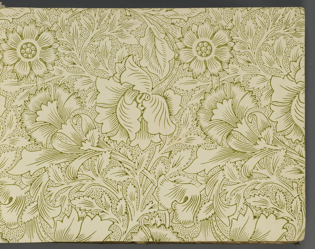 Tapetprøvebog, før 1917 (tryk) af William and Company Morris